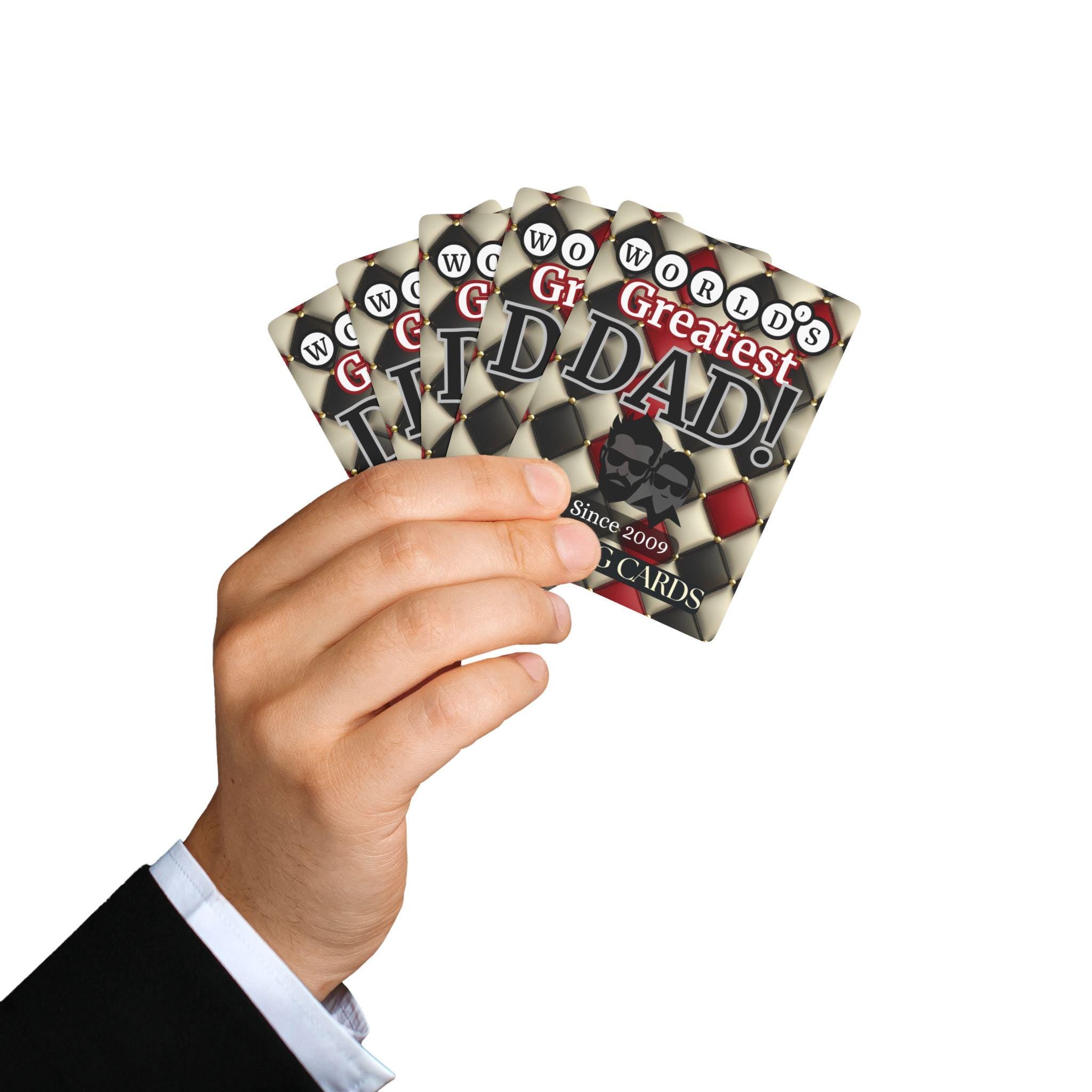 Personalized Dad Playing Cards: Custom Poker Gift, Father's Day