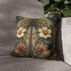William Morris Tropical Palm Pillow Cover: Exotic Floral Cushion