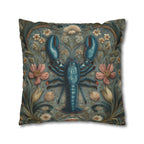 William Morris Lobster Pillow Cover: Coastal Maine Decor