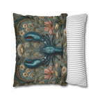 William Morris Lobster Pillow Cover: Coastal Maine Decor