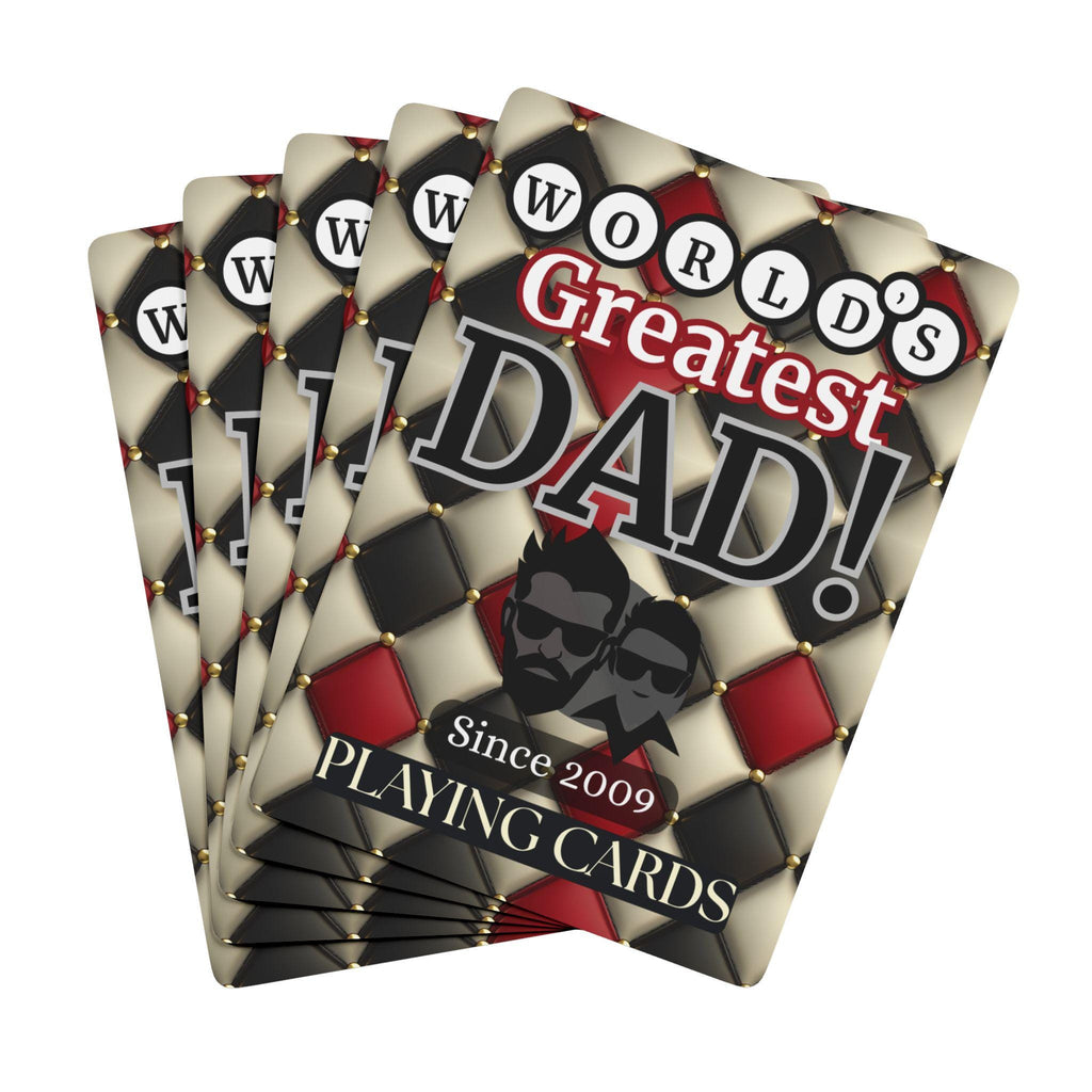 Personalized Dad Playing Cards: Custom Poker Gift, Father's Day