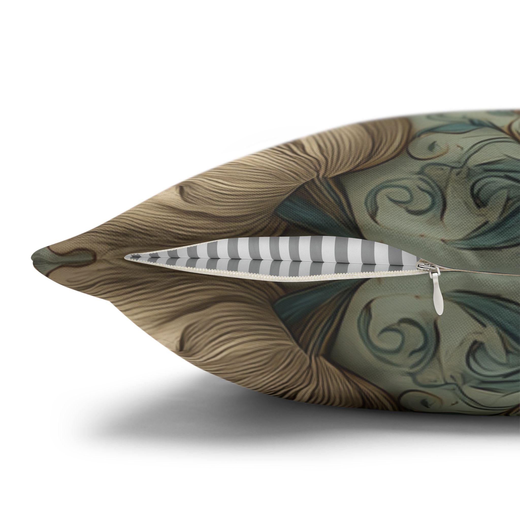 William Morris Inspired Blue Crab Coastal Pillow Cover: Maryland Nautical Charm for Home Decor