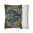 William Morris Lobster Pillow Cover: Coastal Maine Decor