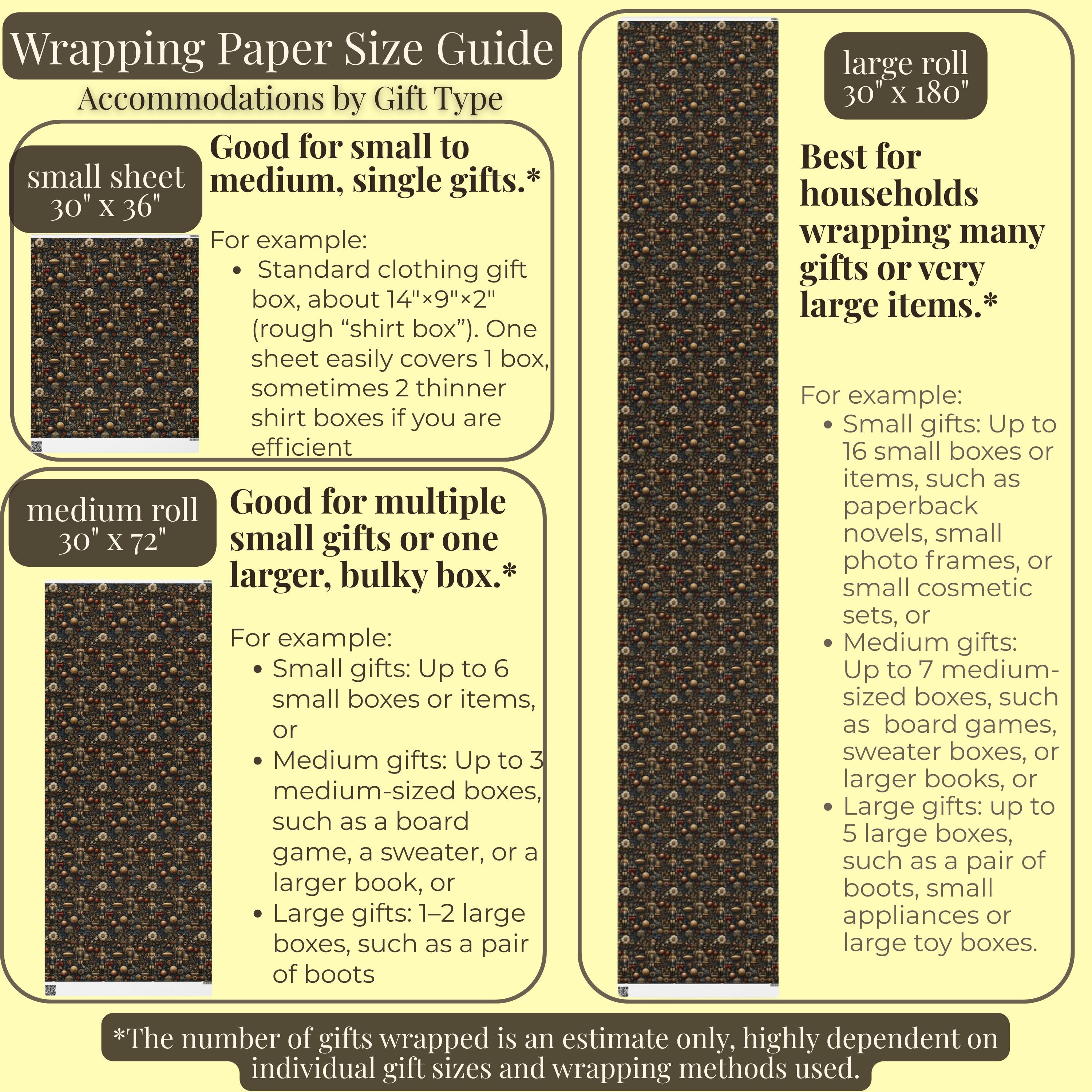 William Morris Christmas Wrapping Paper: Nutcracker, Botanical Vintage Style