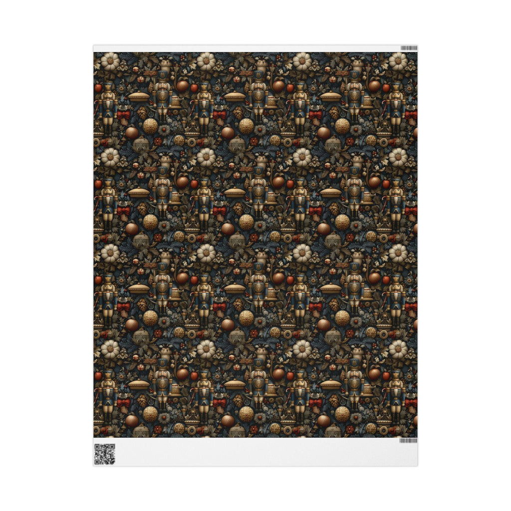 William Morris Christmas Wrapping Paper: Nutcracker, Botanical Vintage Style