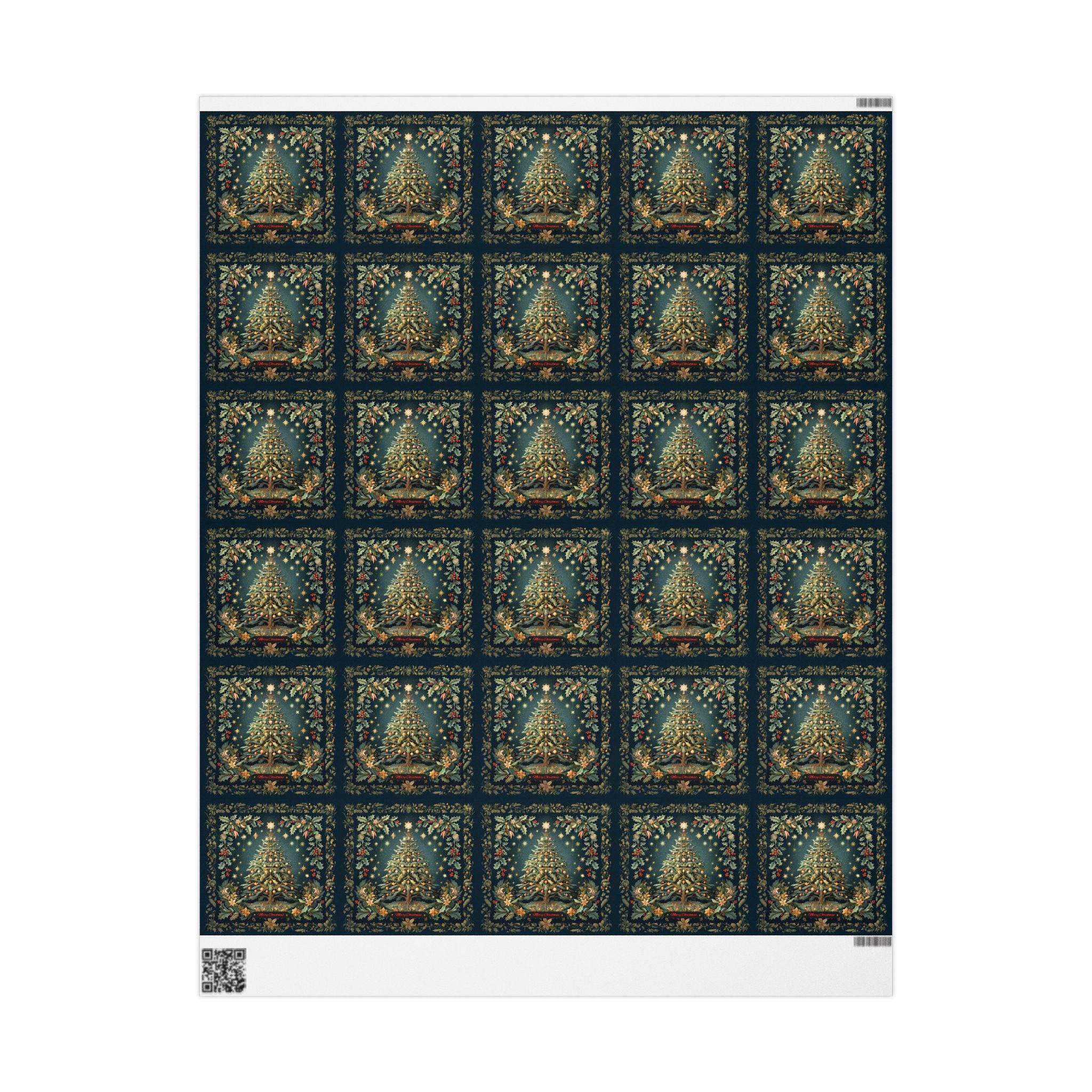 William Morris Christmas Wrapping Paper: Vintage Style Tree & Botanical Gift Wrap