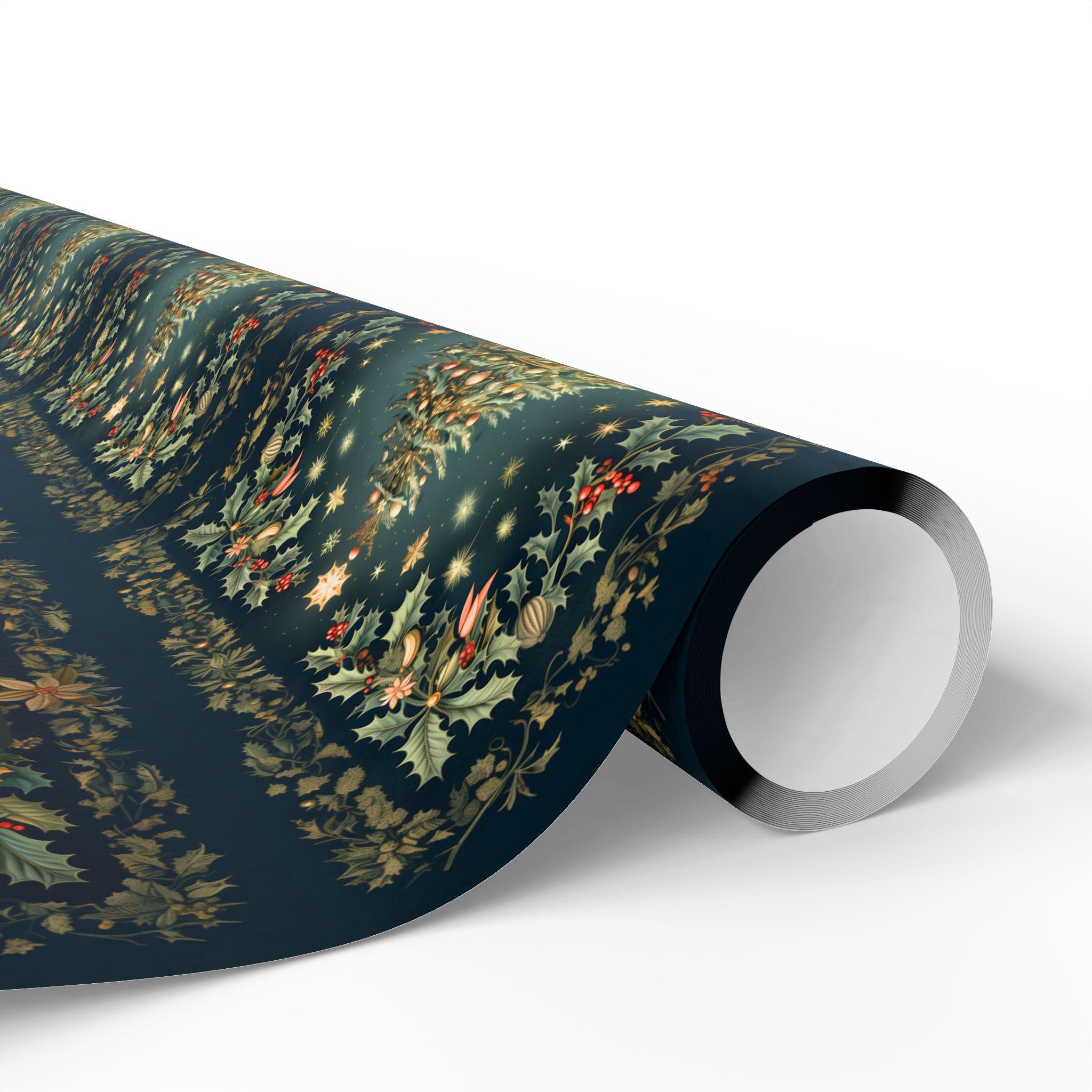 William Morris Christmas Wrapping Paper: Vintage Style Tree & Botanical Gift Wrap
