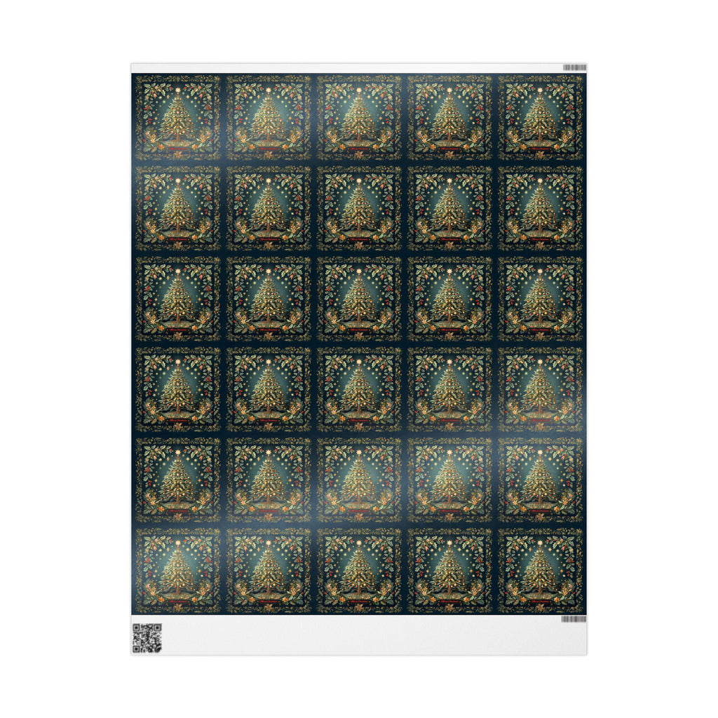 William Morris Christmas Wrapping Paper: Vintage Style Tree & Botanical Gift Wrap