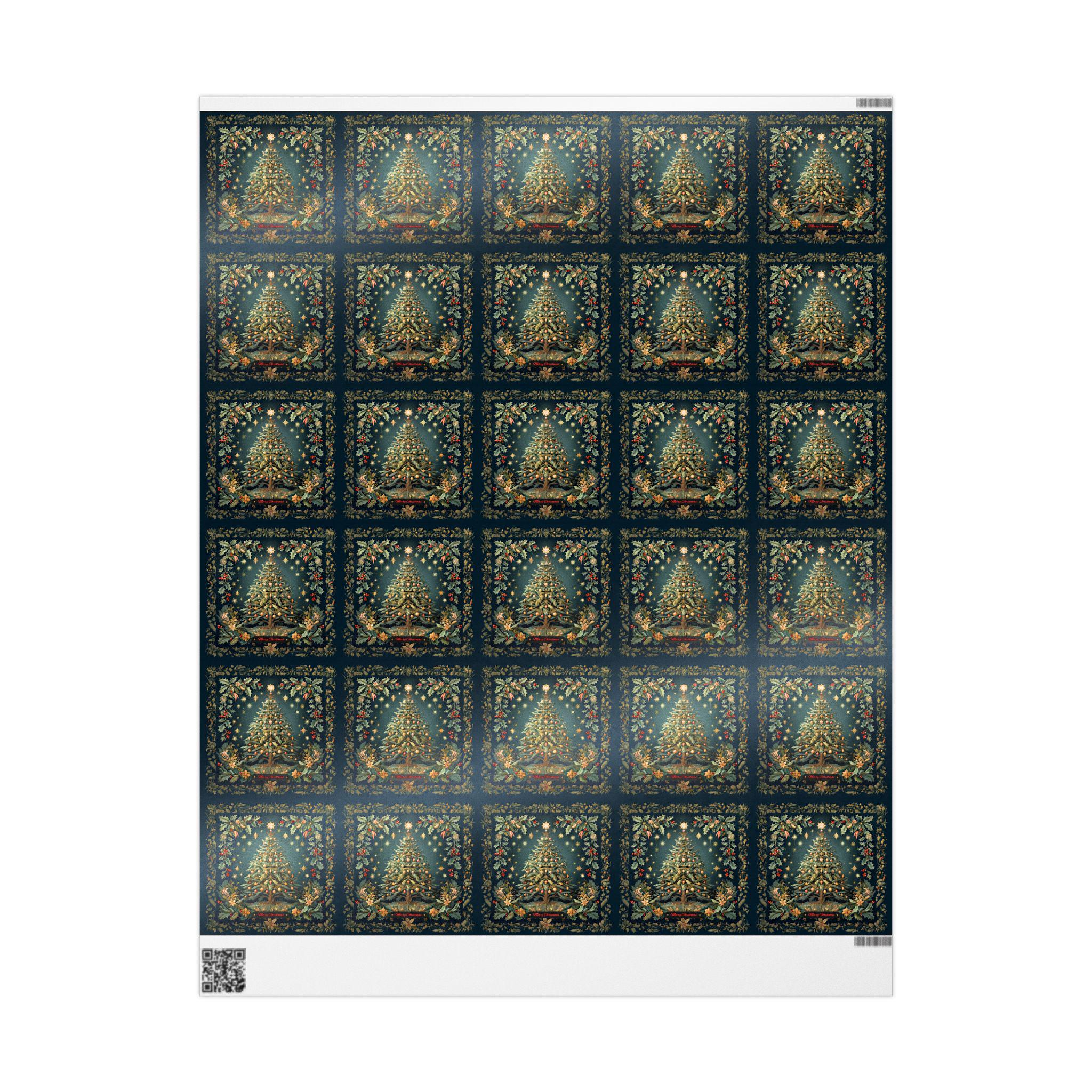 William Morris Christmas Wrapping Paper: Vintage Style Tree & Botanical Gift Wrap