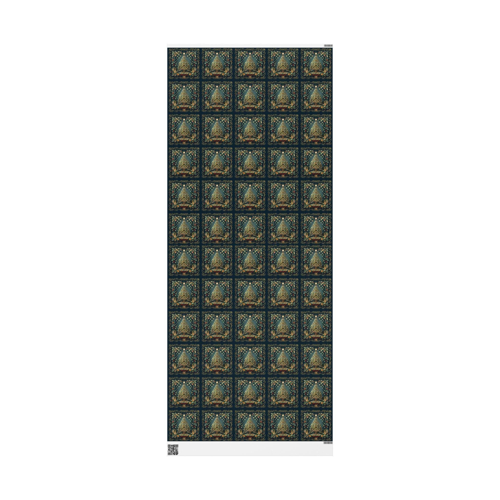 William Morris Christmas Wrapping Paper: Vintage Style Tree & Botanical Gift Wrap