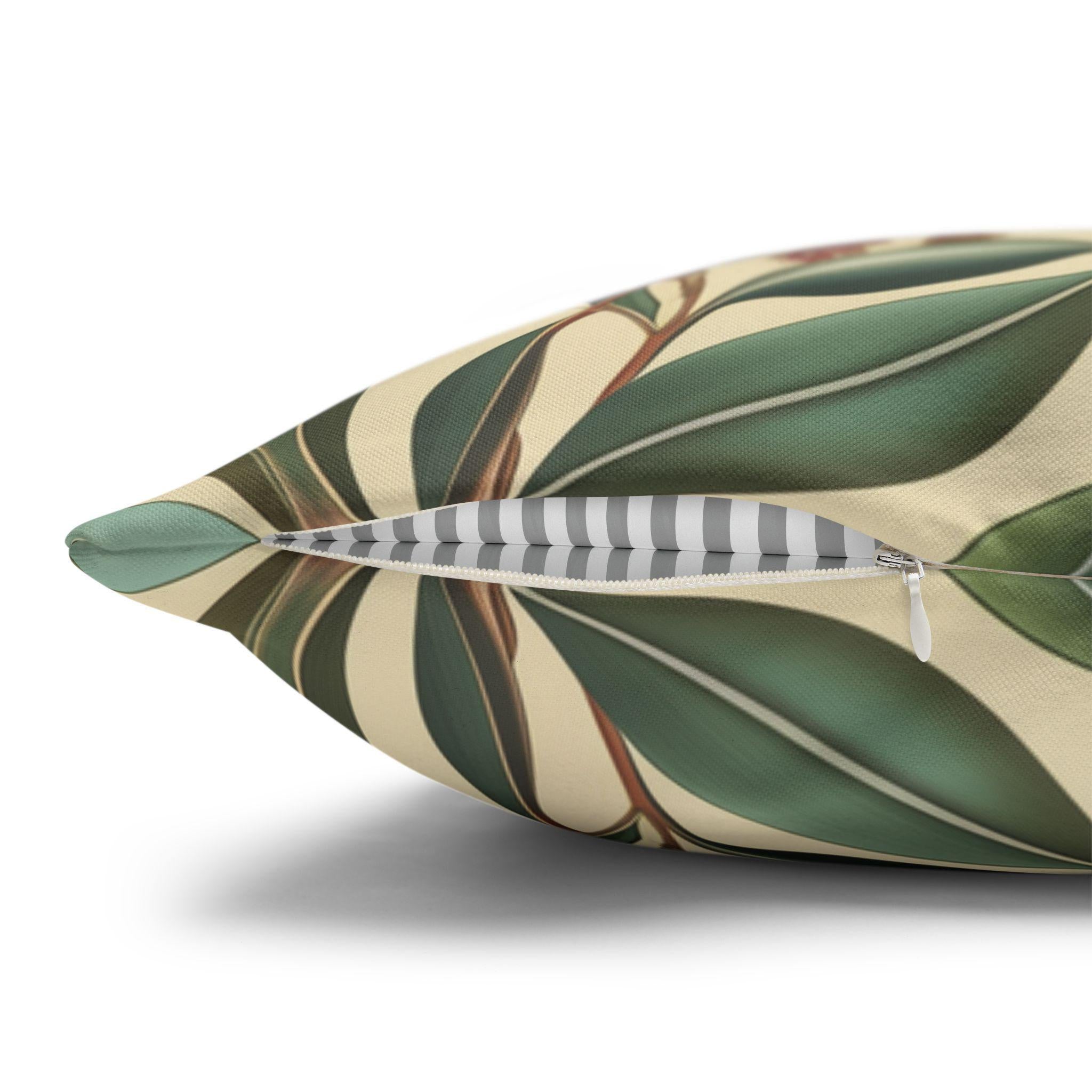 William Morris Inspired Parrot Botanical Tapestry Pillow Cover - Vibrant Home Decor Accent