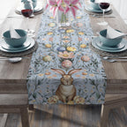 Botanical Easter Table Runner: William Morris Inspired Spring Decor for Dining Room and Kitchen