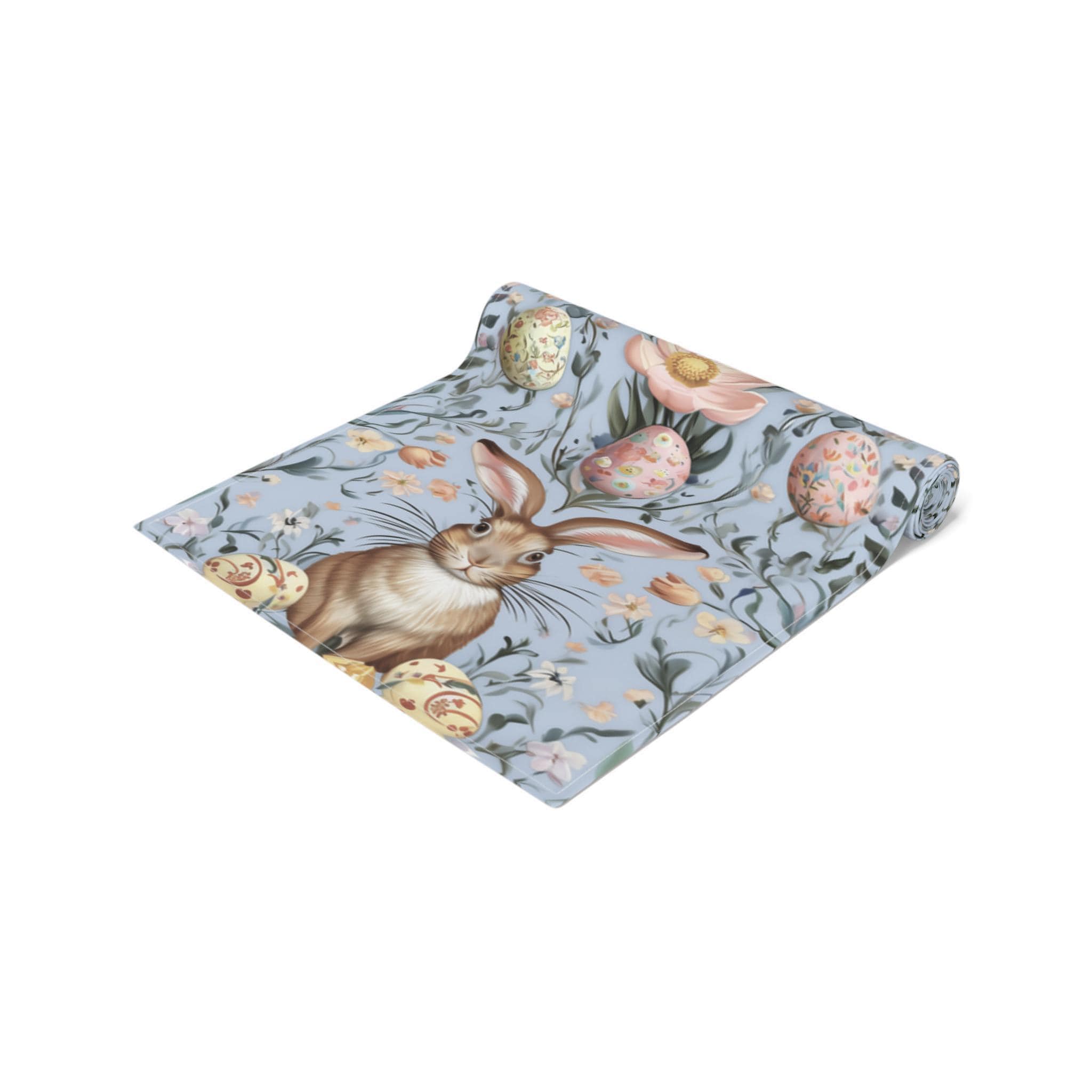 Botanical Easter Table Runner: William Morris Inspired Spring Decor for Dining Room and Kitchen