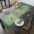 William Morris Inspired Easter Table Runner: Wild Bunnies, Ornate Eggs & Spring Florals