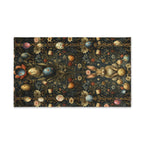 Easter Hand Towel: William Morris Inspired Botanical Floral and Rabbit Motif