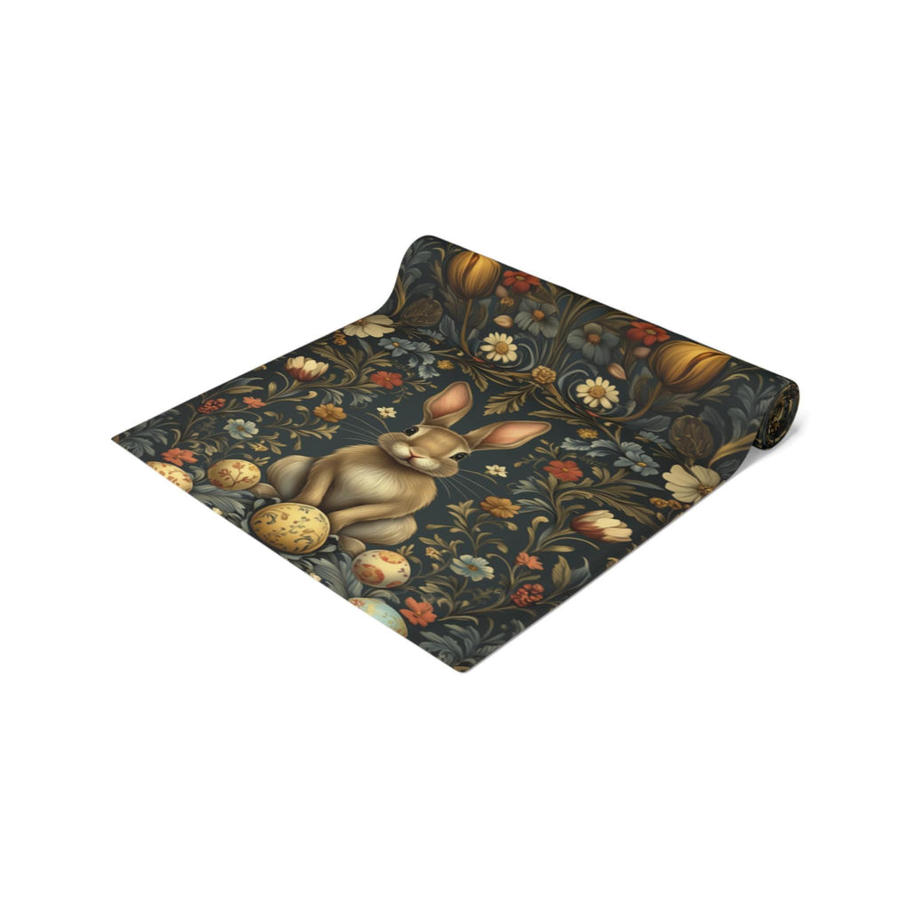Easter Table Runner: William Morris Inspired Vintage Style Floral Design