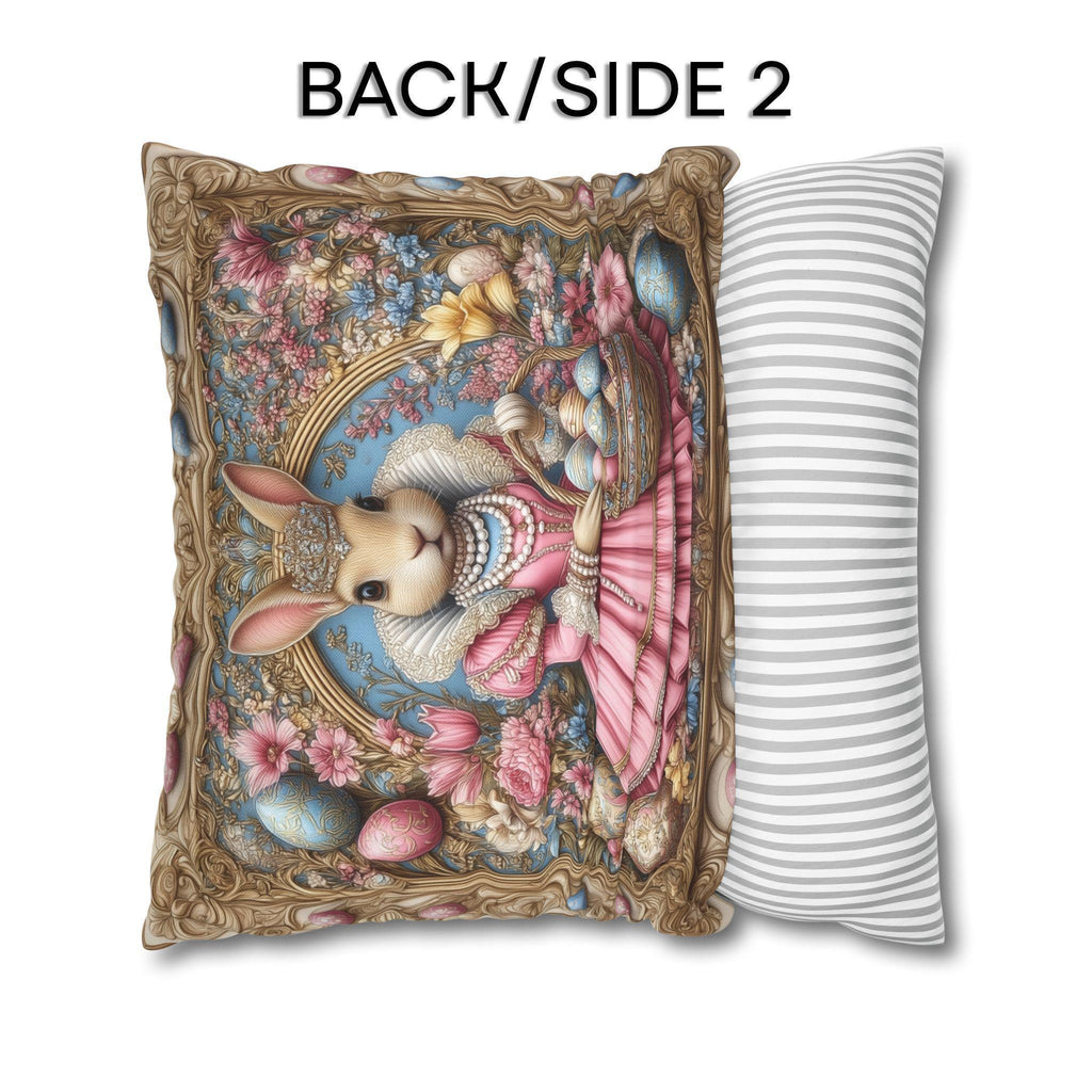Victorian Bunny Princess Easter Pillow Cover: Whimsical William Morris Decor