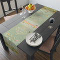 Pastel Meadow Easter Table Runner: William Morris Inspired Floral Spring Decor