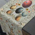 William Morris Easter Table Runner: Floral Bunny Design