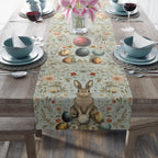 William Morris Easter Table Runner: Floral Bunny Design