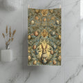 William Morris Easter Bunny Hand Towel: Daisies & Vintage Eggs