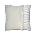 Coastal Lighthouse Pillow Cover: Blue & White Weathered Design for Beach House Decor