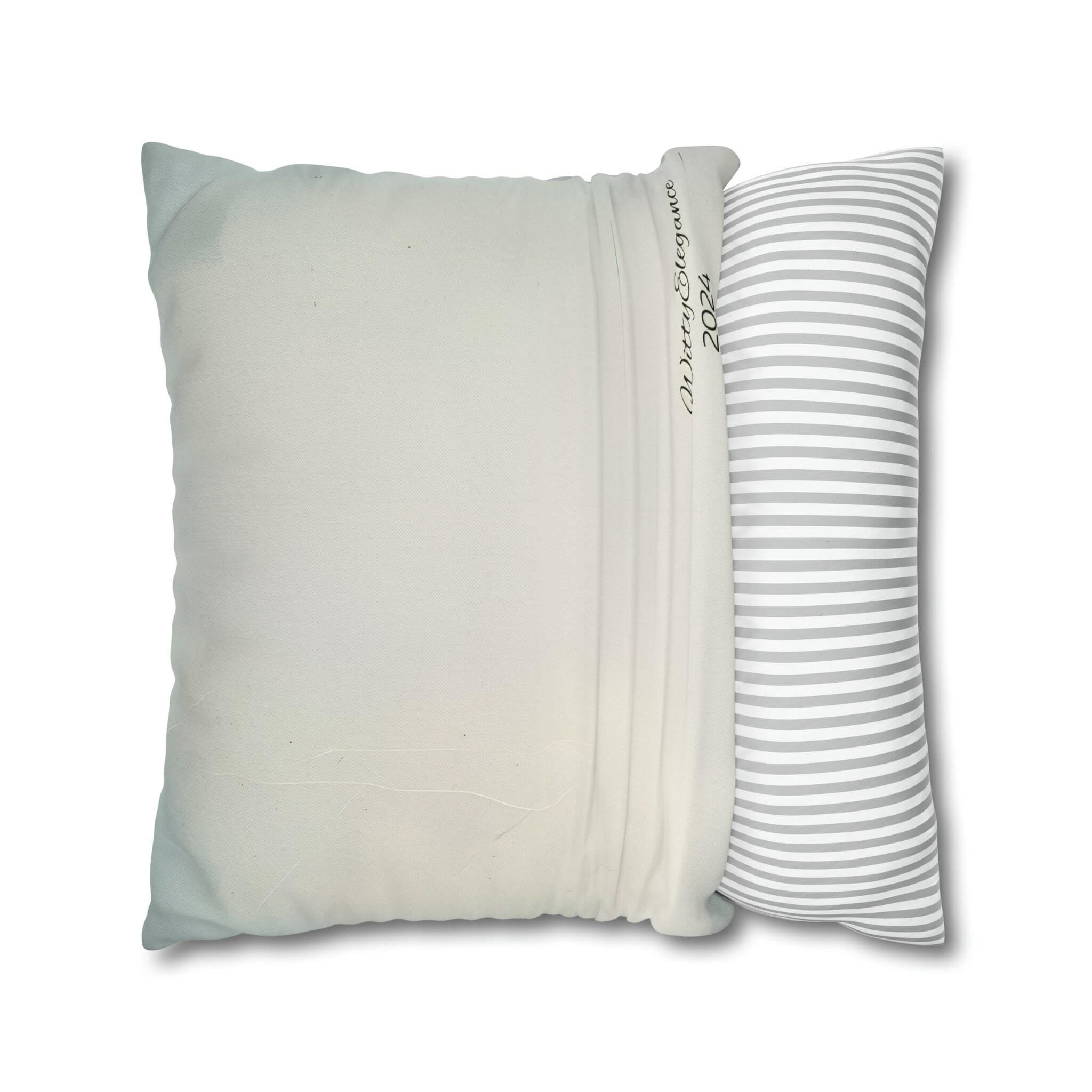 Coastal Lighthouse Pillow Cover: Blue & White Weathered Design for Beach House Decor