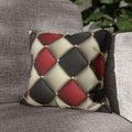 Diamond Checkered Pillow Cover: Casino-Inspired Decor for Game Room, Mancave, Bold Accent