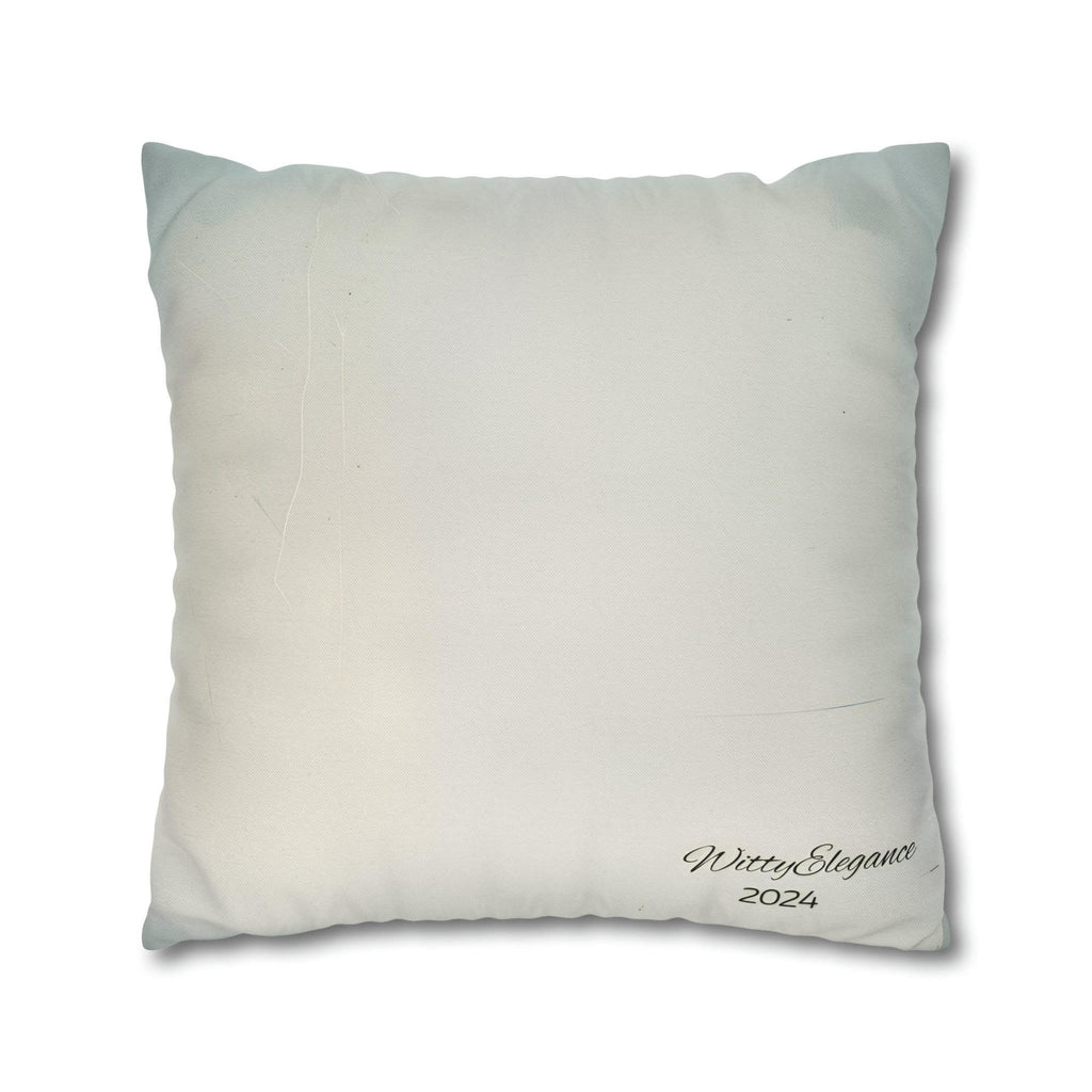 Coastal Lighthouse Pillow Cover: Blue & White Weathered Design for Beach House Decor