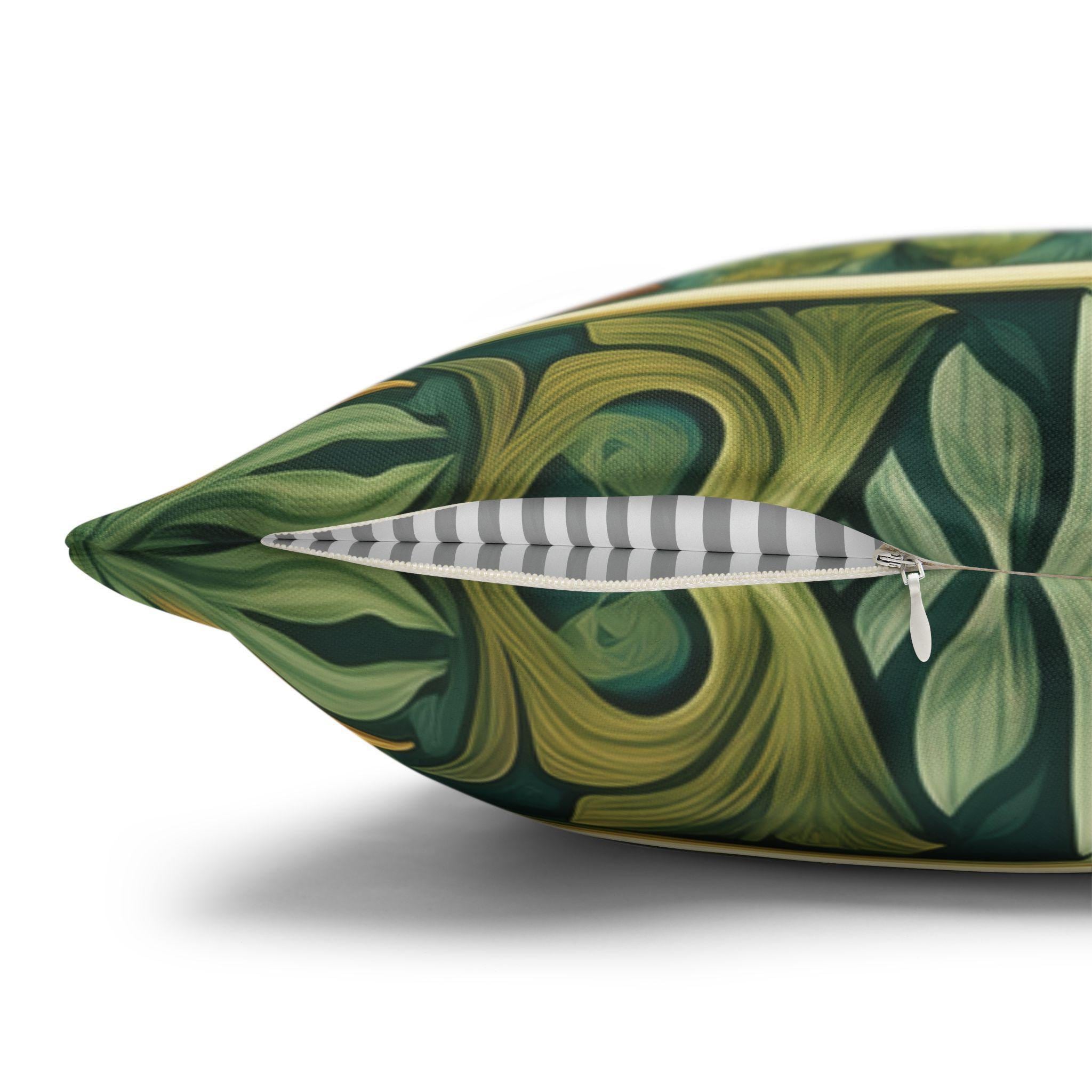 William Morris Inspired Rabbit Garden Pillow Cover: Arts and Crafts Floral Bunny Cushion Design