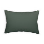 Forest Hare Easter Lumbar Pillow, William Morris Inspired Floral Botanical Art
