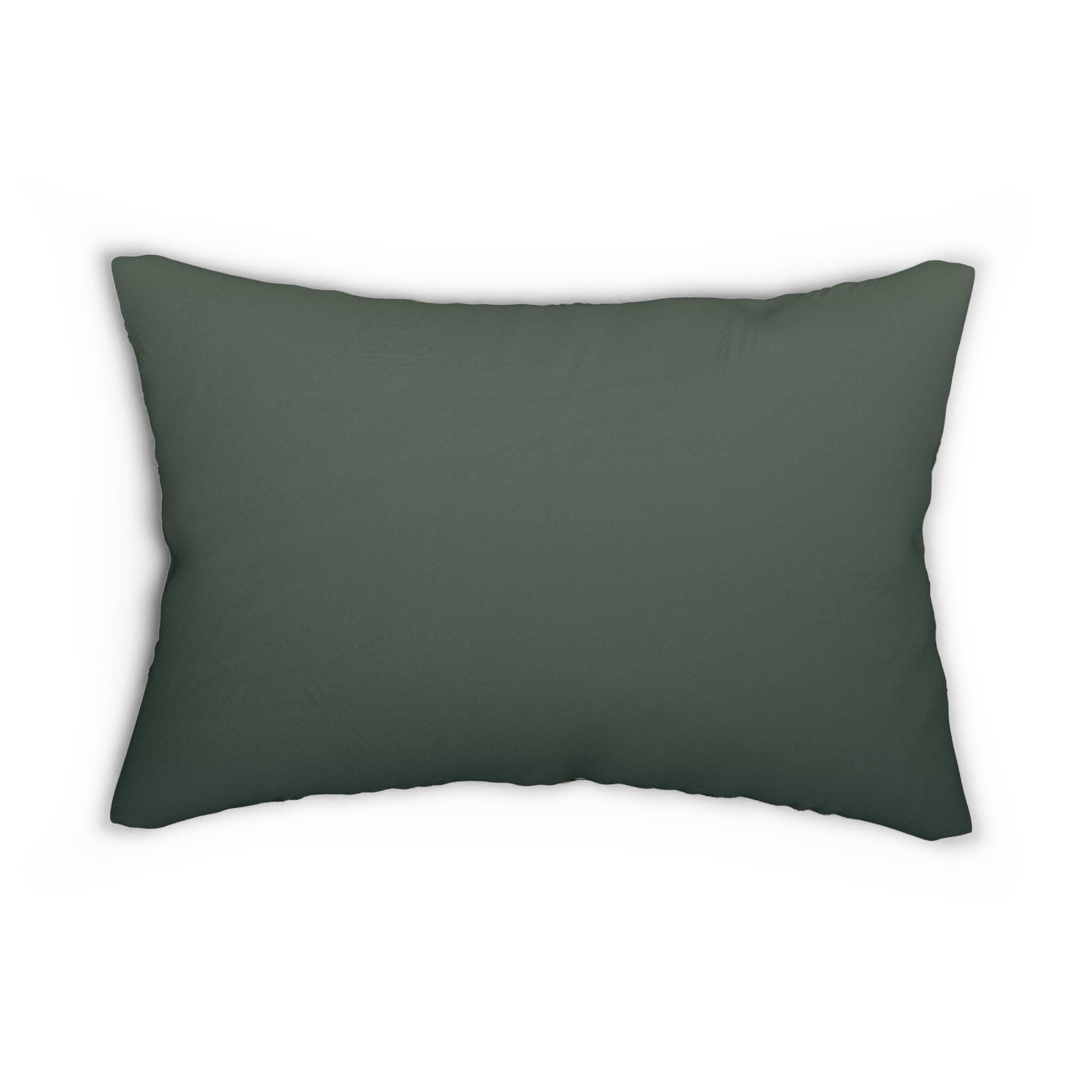 Forest Hare Easter Lumbar Pillow, William Morris Inspired Floral Botanical Art