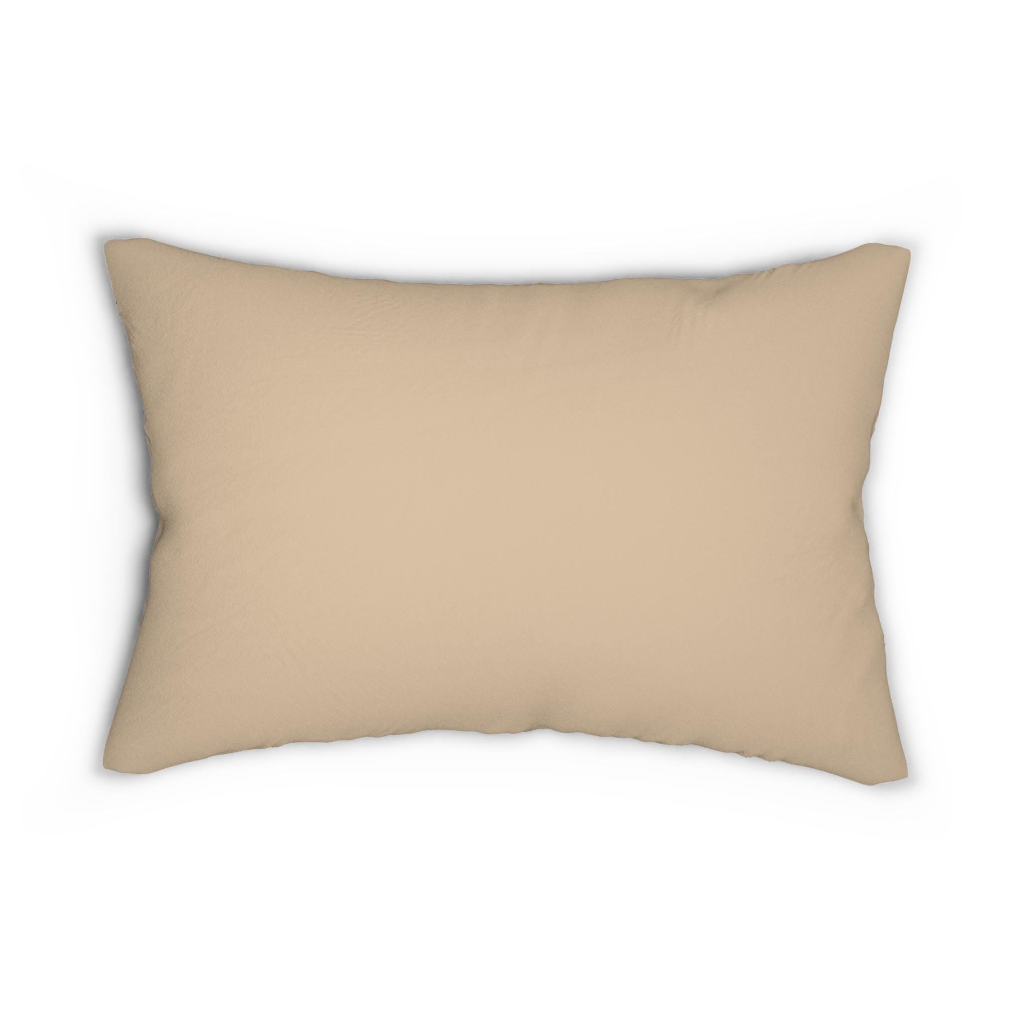 Easter Bunny Family Portrait Lumbar Pillow: Illustrated 1920s Vintage Style Spring Decor