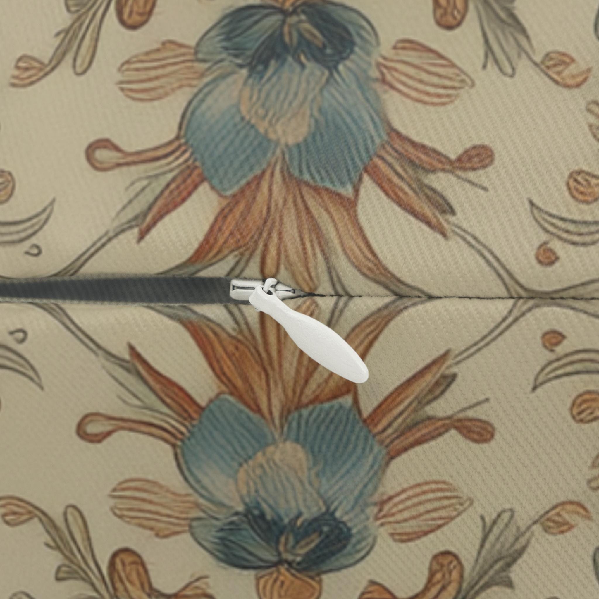 Easter Wild Hare Botanical Lumbar Pillow: William Morris Inspired