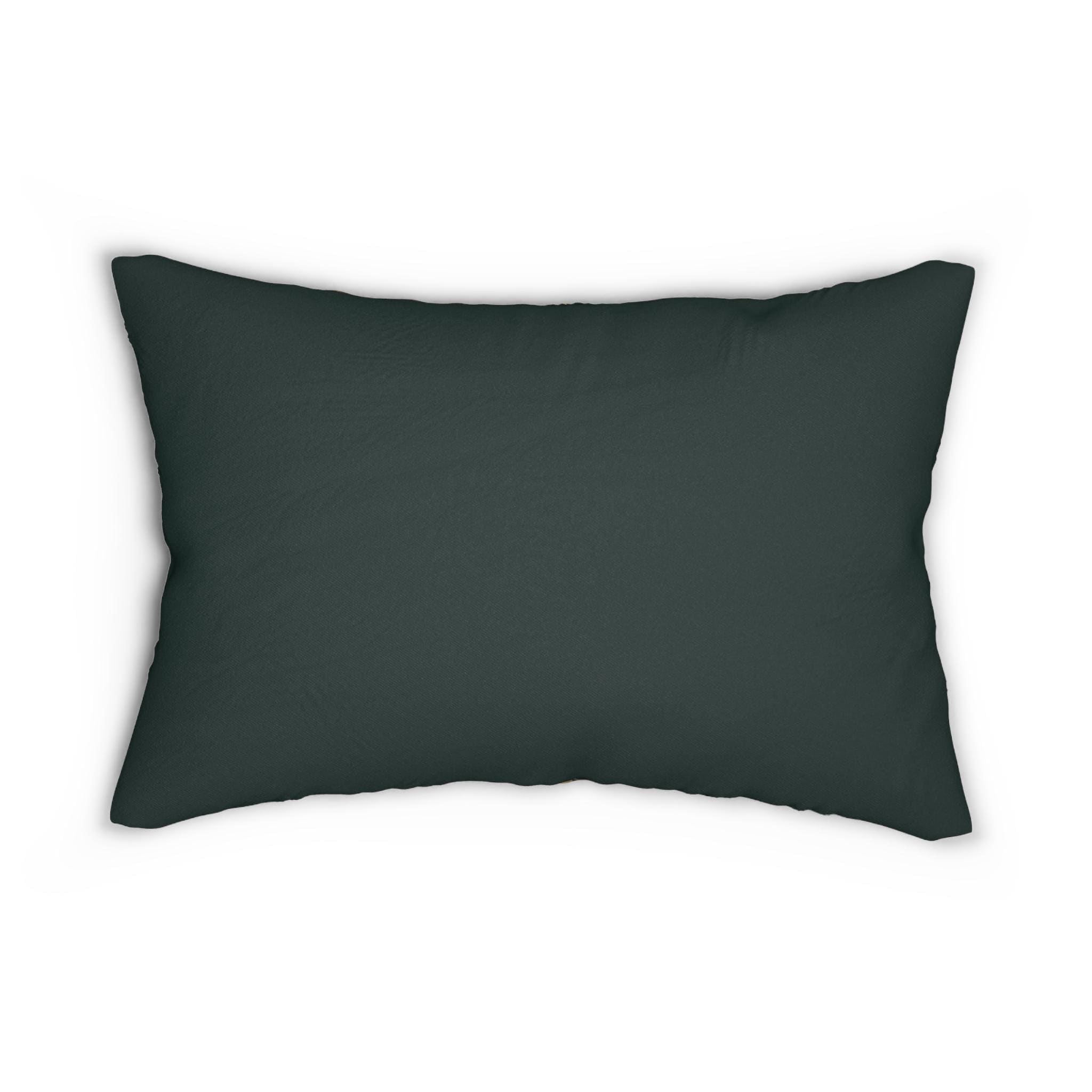 Elegant Easter Bunny Lumbar Pillow: William Morris-Inspired Tapestry Design for Spring Home Decor