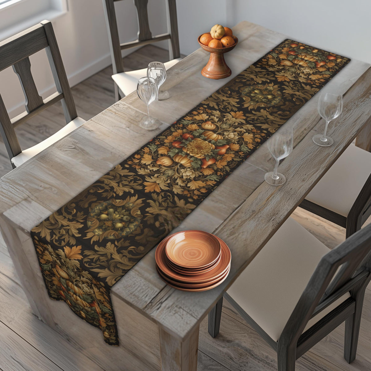 William Morris Autumn Harvest Tapestry Home Decor Bundle (4 pieces included)